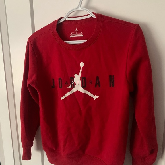 Nike Youth Red Air Jordan Sweatshirt- Medium - Picture 3 of 4